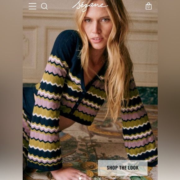 Sezane Bobbie Cardigan size small - Picture 1 of 4
